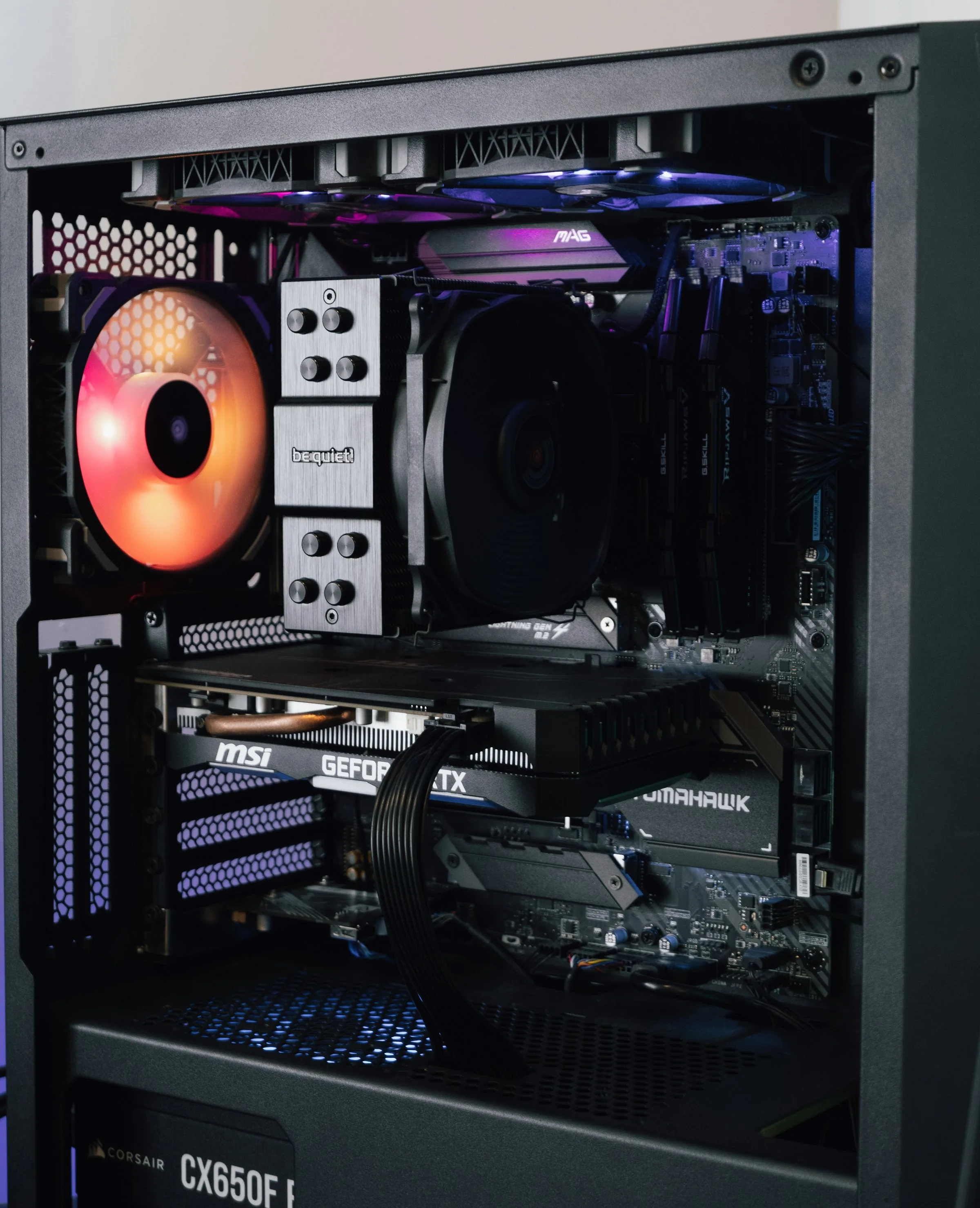 Inside a custom PC build at develop:IT in Gqeberha
