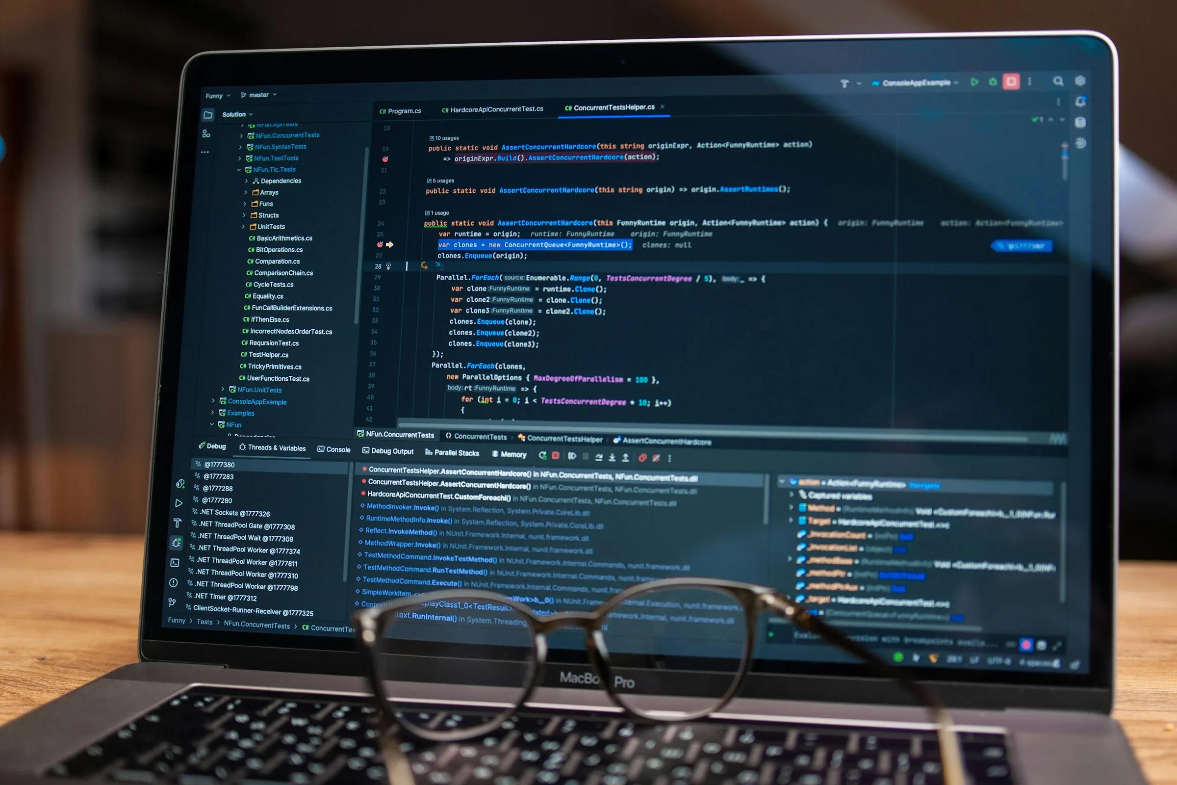 A website being built on screen at develop:IT in Gqeberha